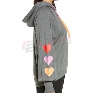 Sweats à capuche décontractés pour l'hiver fabriqués sur mesure à séchage rapide Offre Spéciale le fabricant pakistanais Sweats à capuche avec logo sur le devant et col à capuche - Product Image 3