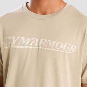 T-shirt de gymnastique à manches courtes beige Youth M124 - Product Image 6