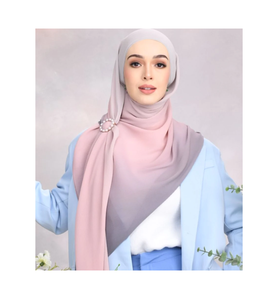 2023 meilleure vente chaude personnalisé Crush mousseline de soie écharpe islamique Niqab visage couverture femmes traditionnel musulman vêtements accessoire - Product Image 1