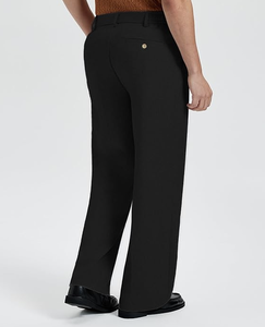 กางเกงขายาวทรงหลวมสไตล์วินเทจแบบจีบ  สำหรับผู้ชาย  ผลิตจากโรงงานโดยตรง - Product Image 3