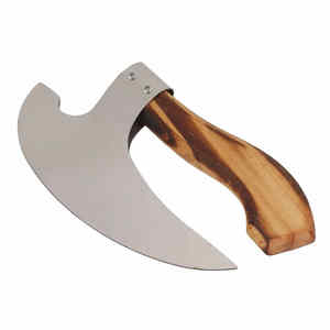 Wholesale Customized Handmade Damascus Pizza Cutter <b>Axe</b> <b>Viking</b> Mini <b>Axes</b> Tomahawk With Leather Sheath High Polish for men - Product Image 5