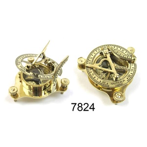 Brújula de bolsillo de latón náutico hecha a mano antigua moderna, técnica de fundición de Metal, precio bajo, venta para regalo de negocios - Product Image 6