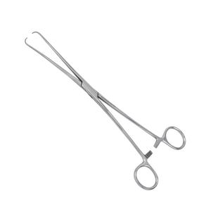 Forceps utérins Schroeder 250 mm, manuel, en acier inoxydable, réutilisable, ensemble d'instruments chirurgicaux - Product Image 1