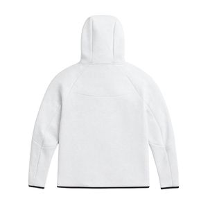 Chaqueta Deportiva con Capucha y Cremallera Completa para Hombre, de Forro Polar Técnico, Color Gris Jaspeado, Ligera, Cálida, para Entrenamiento Atlético, Ropa Deportiva Premium - Product Image 2