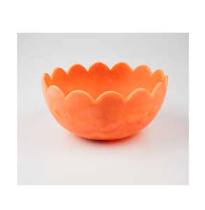 Bol à fruits en résine époxy rose foncé avec 2 cuillères service à dessert bol à salade design - Product Image 5