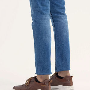 Jeans Rectos de Cintura Media para Hombre, Elegantes y de Invierno, de Fábrica, de Alta Calidad, Tela Vaquera, Lavado Claro, 100% Algodón, Secado Rápido - Product Image 6