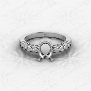 High Quality 925 Silver 6x8mm Oval Shape Bezel Setting Resin Ashes Jewelry Findings Components Keepsake Jewelry - Product Image 2