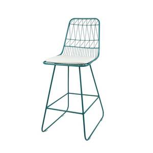 Tabouret de bar contemporain haut de gamme avec un design élégant du dossier et des pieds en poudre stable pour le comptoir de cuisine - Product Image 2