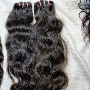 Haute Qualité Indien Naturel Ondulé 100g Bande-Dans Bundle Perruques Unique Donneur Brut Non Transformé Haute-Curl Style Extensions de Cheveux Humains - Product Image 1