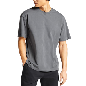 T-shirt pour homme en coton 100% de qualité supérieure, 220 GSM, coupe classique, impression personnalisée sur le devant, respirant, écologique, tricoté, directement de l'usine - Product Image 2