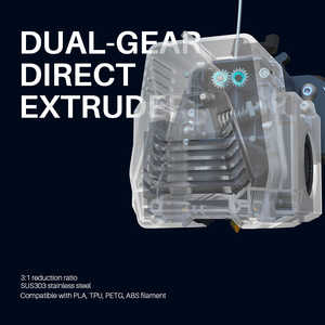 Impresora de Etiquetas Industrial Neptune 3 Plus con Extrusor Doble, para Uso en Construcción e Industrias Dentales, con Boquilla PLA y Placa Base - Product Image 4