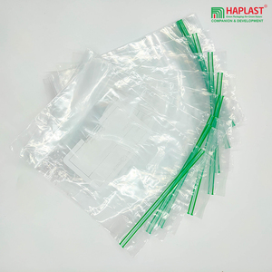 Bolsa de plástico con cierre hermético para almacenamiento de alimentos, bolsa de plástico con cremallera, resellable, resistente al agua - Product Image 3