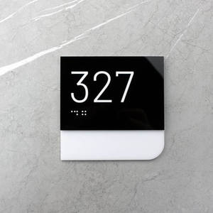 Custom Acrylic Office Door <b>Number</b> Plate Braille Signs Exam Meeting Room Door Name Sign - Product Image 4