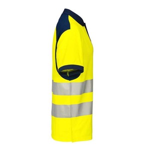 New Factory Wholesale Short Sleeve Reflective Polyester <b>Polo</b> Shirt High Visibility Work Wear T Shirts - Product Image 3