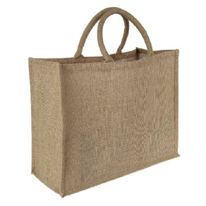 Factory Direct 100% Jute <b>Tote</b> <b>Shopping</b> <b>Bag</b> High Quality Custom Logo Pattern Handle Groceries Carrier Natural Color New Design - Product Image 6