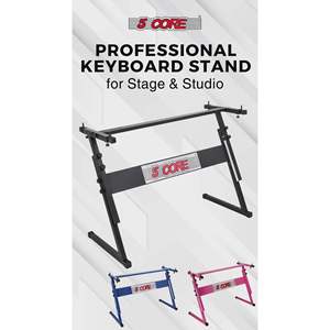 Soporte de Teclado de 5 Niveles Ajustable, Estilo Z, Metálico, para Piano Eléctrico, Capacidad de 330 lb, Plegable - Product Image 2
