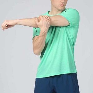 T-shirt à manches courtes de fitness d'été pour hommes Séchage rapide Cool Dry pour courir Sweat respirant Sports Top Blank Design Print - Product Image 1