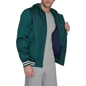 Low Moq Vintage Men Letter bordado Logo Baseball Letterman Chaquetas Chaqueta de cuero personalizada Varsity cargada por Dress Sports - Product Image 6