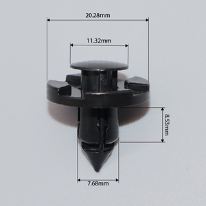 फास्टनरों नायलॉन स्नैवेट रिवेट प्लास्टिक नायलॉन रिवेट काले प्लास्टिक - Product Image 5
