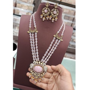Design élégant d'un beau collier Kundan ensemble de bijoux collier à la mode pour femmes filles pour les fiançailles de mariage - Product Image 1