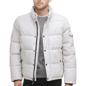 Chaqueta de burbuja de invierno ligera ajustada para hombre, de alta calidad, con cremallera completa y capucha, transpirable, tejido de nailon/poliéster, calle - Product Image 1