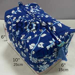 Bolsa de Mano Grande Acolchada Azul de los Dallas Cowboys, Ecológica, Hecha a Mano, Reutilizable, para Cosméticos, Compras y Mercado - Product Image 2