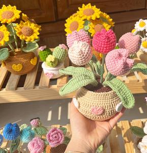 Vietnam fil tricoté fleur à la main Crochet décoration 99GD Offre Spéciale 2025 pour la maison bureau fête mariage Festival - Product Image 2