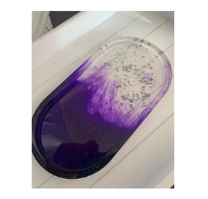 Plateau de service unique en résine, grand plateau en époxy personnalisable, cadeau pour la maison, meilleure qualité en Inde, prix de gros - Product Image 1