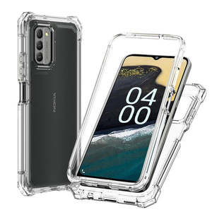 Funda de TPU gruesa premium para Nokia G400 con marco de PC transparente - Product Image 1