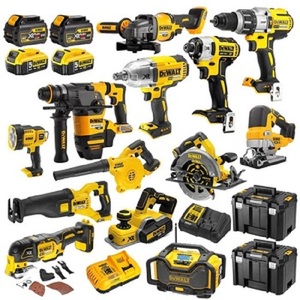 NUEVO Juego de Herramientas Inalámbricas de Iones de Litio de 20 V Máx. Amarillo DW, 15 Piezas, Herramientas Eléctricas de 18 V, MÁS VENDIDO - Product Image 4