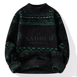 Pull en mohair 100% coton du meilleur matériau du fabricant pakistanais pulls respirants pour hommes de la saison d'hiver au prix d'usine - Product Image 3