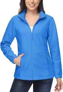 Jersey de invierno para mujer, chaqueta polar de manga larga, transpirable, suave, ligero, de algodón, Color personalizado, logotipo personalizado de talla grande - Product Image 3