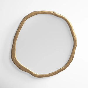 Round Shape <b>Wall</b> <b>Mirror</b> with Shiny <b>Gold</b> Finished Available in Various Sizes Ideal for Interior Design in Your Home or Office - Product Image 1