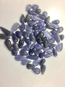 Iolita Natural Tallada a Mano en Forma de Hoja, Piedras Preciosas Sueltas para Joyería - Product Image 4