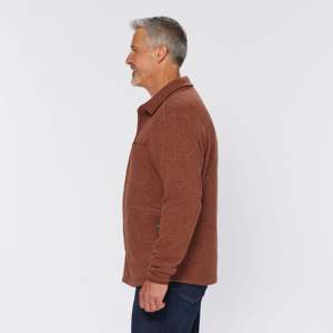 Ropa de invierno suave y duradera de la chaqueta de lana de los hombres superiores de encargo del OEM - Product Image 3