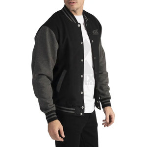 Vente en gros Veste Lettermen pour hommes avec option de vêtements d'hiver à col montant personnalisé Vestes pour hommes - Product Image 4