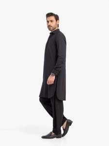 Salwar Kameez Clásico para Hombre Pakistaní, Vestimenta Tradicional Islámica del Sur de Asia, Corte Regular, para Bodas, Eid, Casual - Product Image 4
