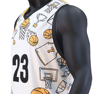 Ensemble de maillot de basket-ball athlétique, short respirant à séchage rapide, vêtements de sport en gros - Product Image 6