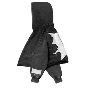 Acid Washed Sleeve Casual <b>Thermal</b> <b>Hoodies</b> for Men Fashionable 100% Cotton Sweatshirts Zipper Design ODM Supply for Spring Street - Product Image 3