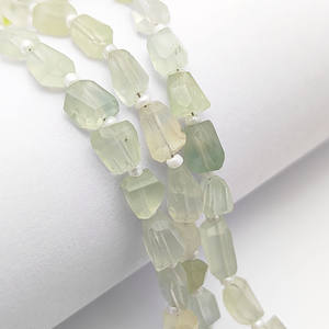 Pépites à facettes de pierres précieuses naturelles de Prehnite brins perlés en forme - Product Image 5