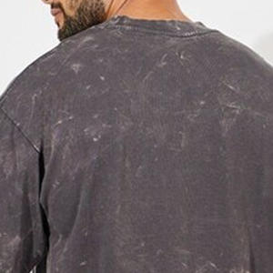 Camiseta de Hombre Vintage de Alta Calidad, 100% Algodón, Lavado Ácido, Estilo Pesado, Lavado Ácido para Hombre, Talla Grande, Desgastada - Product Image 5