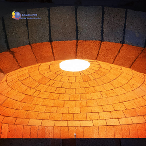 Ladrillo curvo de ladrillo de arco de arcilla redondo de alúmina de fuego irregular para horno de horno - Product Image 3