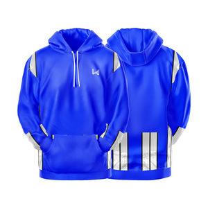 Sweat-shirts à capuche surdimensionnés pour hommes personnalisés, respirants, en polyester et coton 360 g/m², séchage rapide, anti-rides, logo sur le devant - Product Image 6