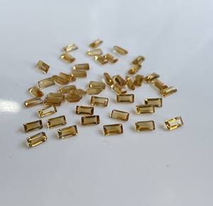 Citrine naturelle coupe baguette 2x4mm à facettes-pierre précieuse coupe baguette citrine en vrac de qualité supérieure - Product Image 3
