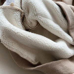 Sudadera con capucha para niños personalizable con logotipo gratis, Jersey de algodón informal, tela, ropa de invierno, forro polar estampado para bebés, niños y niñas - Product Image 6