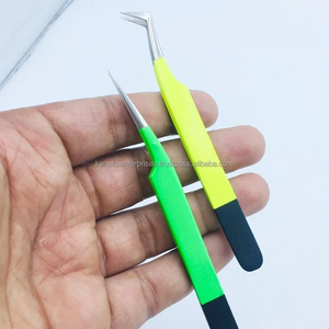 Pince à épiler en acier inoxydable pince à épiler antistatique de haute précision pour extensions de cils outil de cils professionnel - Product Image 6