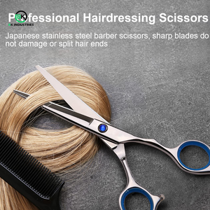 Ciseaux à cheveux de barbier aiguisés pour les professionnels, ciseaux à cheveux de barbier en acier inoxydable, outil de salon - Product Image 6