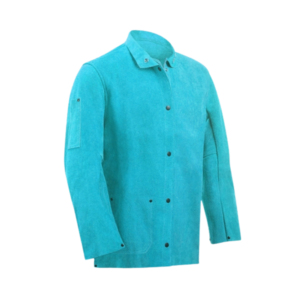 Chaqueta de soldadura de cuero partido resistente al calor equipo de protección ignífugo abrigo de soldadura de cuero para soldadores profesionales - Product Image 4
