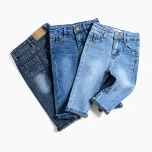 Лидер продаж, повседневные джинсы для мальчиков в классическом стиле