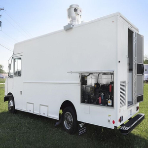 Camion de restauration entièrement équipé, chariot de restauration rapide avec café, crème glacée, hot-dogs, frites, cuisine mobile en fibre de verre - Product Image 1